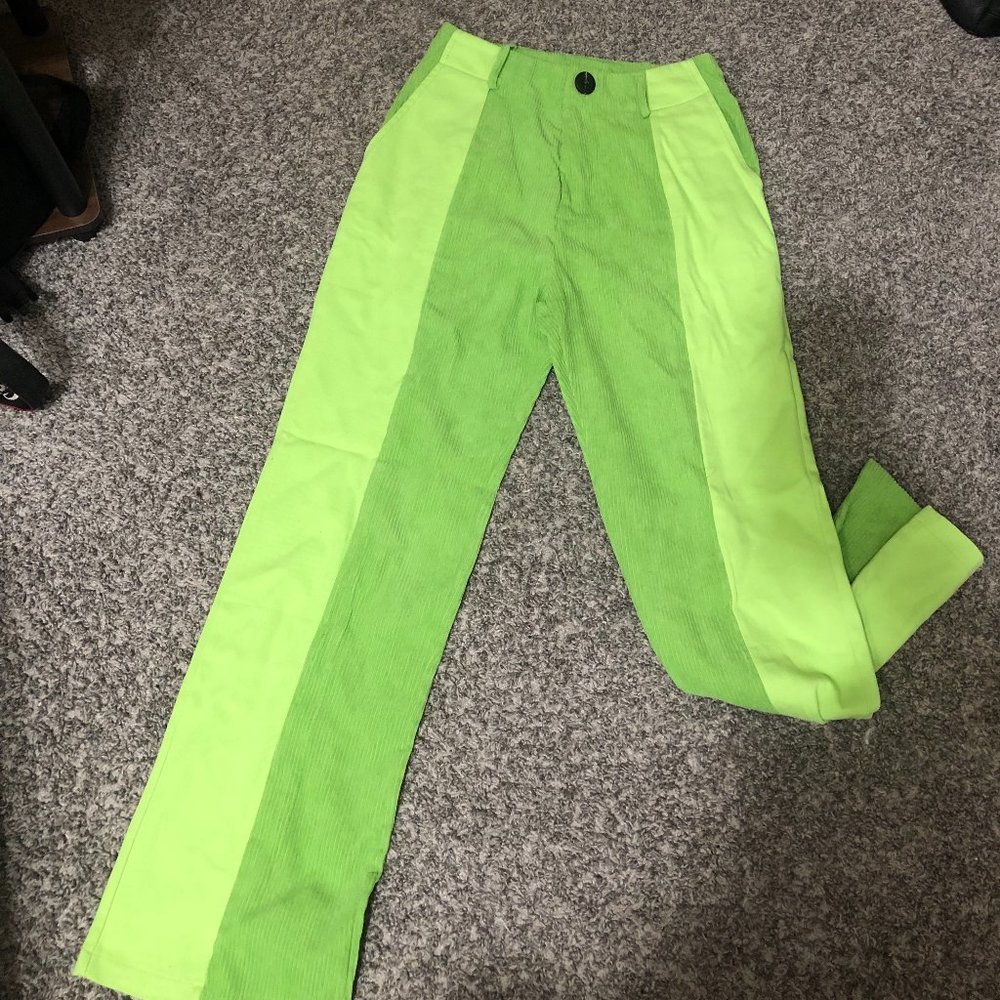 Corduroy Green Pants Perfect for Fall